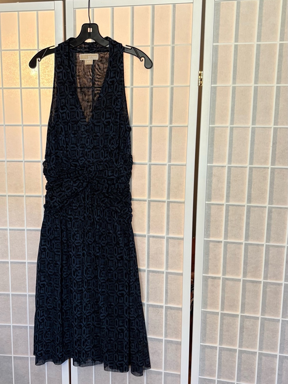 Textured Sleeveless Dress - Teal